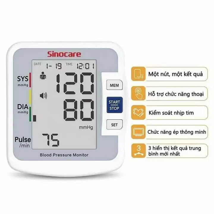 Sinocare Blood Pressure Monitor BA801 – 3