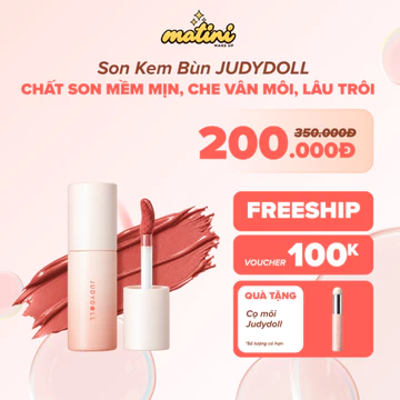 Son Kem Bùn JUDYDOLL, Chất Son Mềm Mịn Như Nhung Che Vân Môi Giảm Thân Môi Lâu Trôi Tôn Da Giữ Ẩm Lâu Bông Mềm