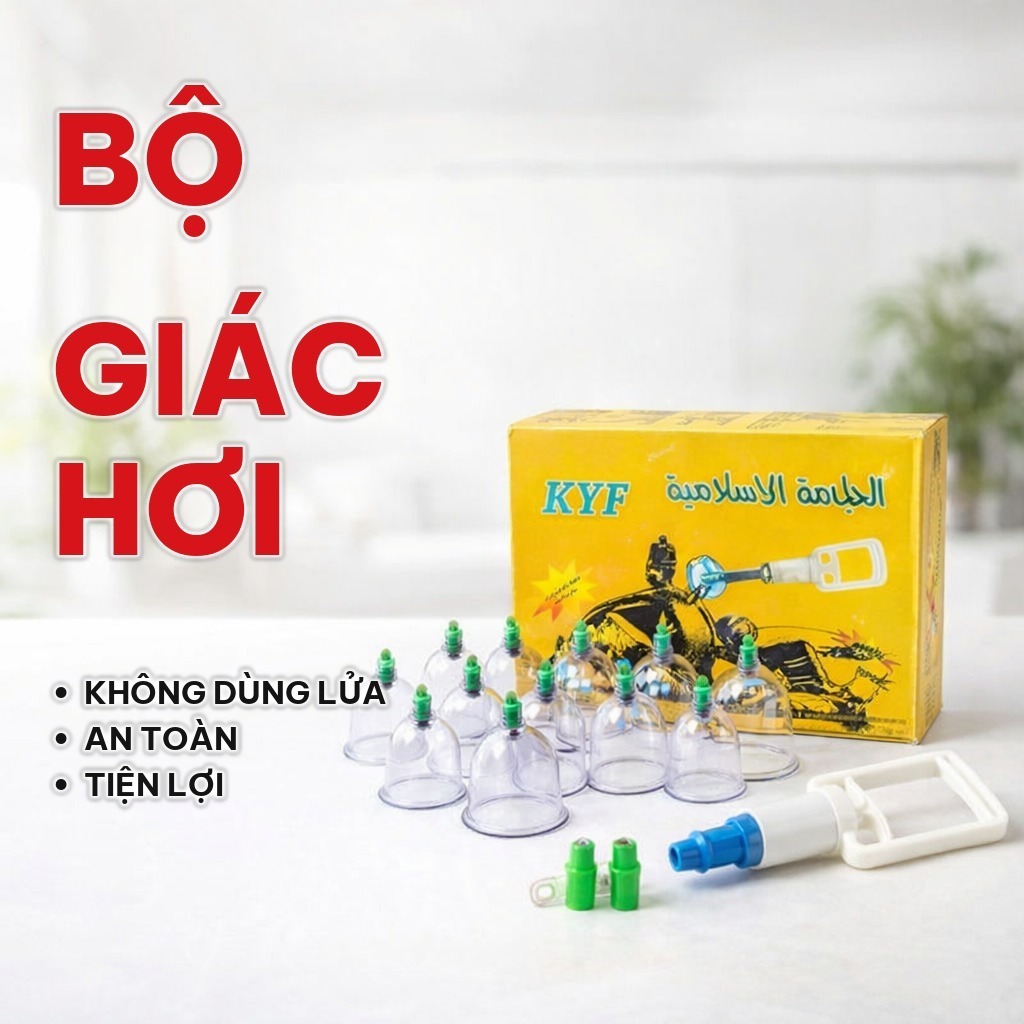 Bộ Giác Hơi 12 Cốc Không Dùng Lửa, Dụng Cụ Giác Hơi Bằng Nhựa Trong Suốt, Không Có Nam Châm, Dùng Tại Nhà