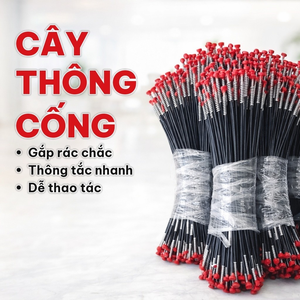 (COMBO 2) Cây Gắp Rác Cống Đầu Gắp 4 Chấu, Dụng Cụ Lấy Rác Đường Ống Loại Bỏ Tóc Rụng, Thép Không Gỉ