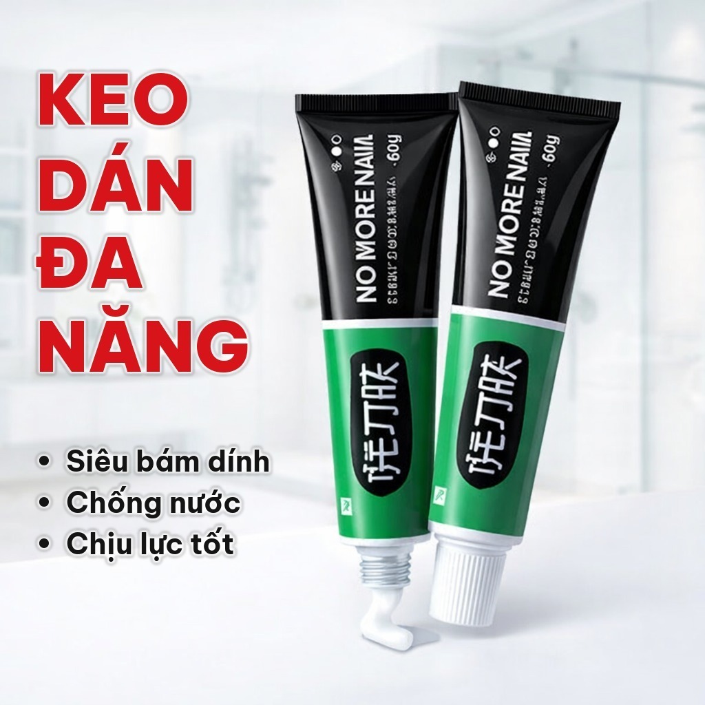 (COMBO 5) Keo Dán Đa Năng Thay Thế Đinh Vít, Keo Siêu Dính Chịu Lực, Không Khoan Tường, Dán Treo Đồ Trong Nhà
