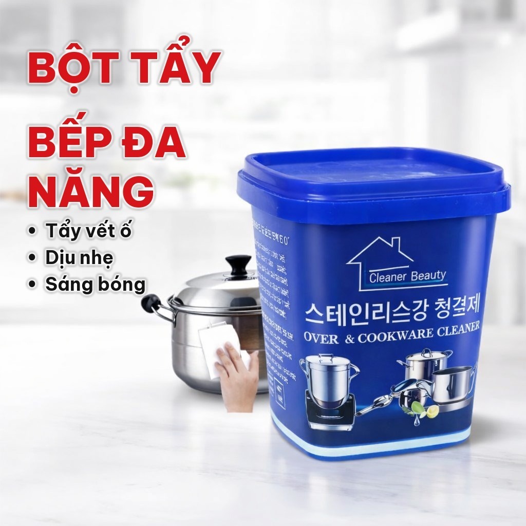 (COMBO 3) Bột Tẩy Xoong Nồi Đánh Bay Dầu Mỡ Bám Bẩn, Kem Tẩy Bếp Đa Năng Làm Sạch Nhà Bếp, Loại Bỏ Vết Ố Và Cặn Bẩn