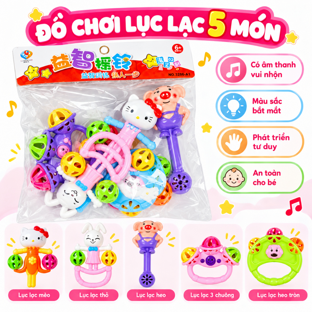 Đồ chơi rút dây cho bé gặm nướu an toàn hỗ trợ giáo dục sớm cho trẻ em