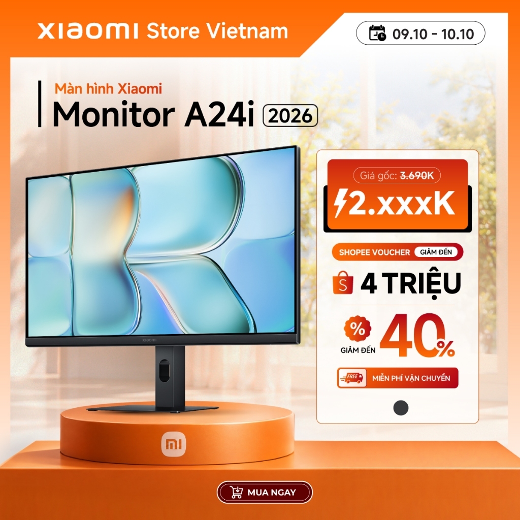 Xiaomi Màn hình Monitor A24i | FHD 23.8 inch | Bảo vệ mắt - BH 3 năm chính hãng
