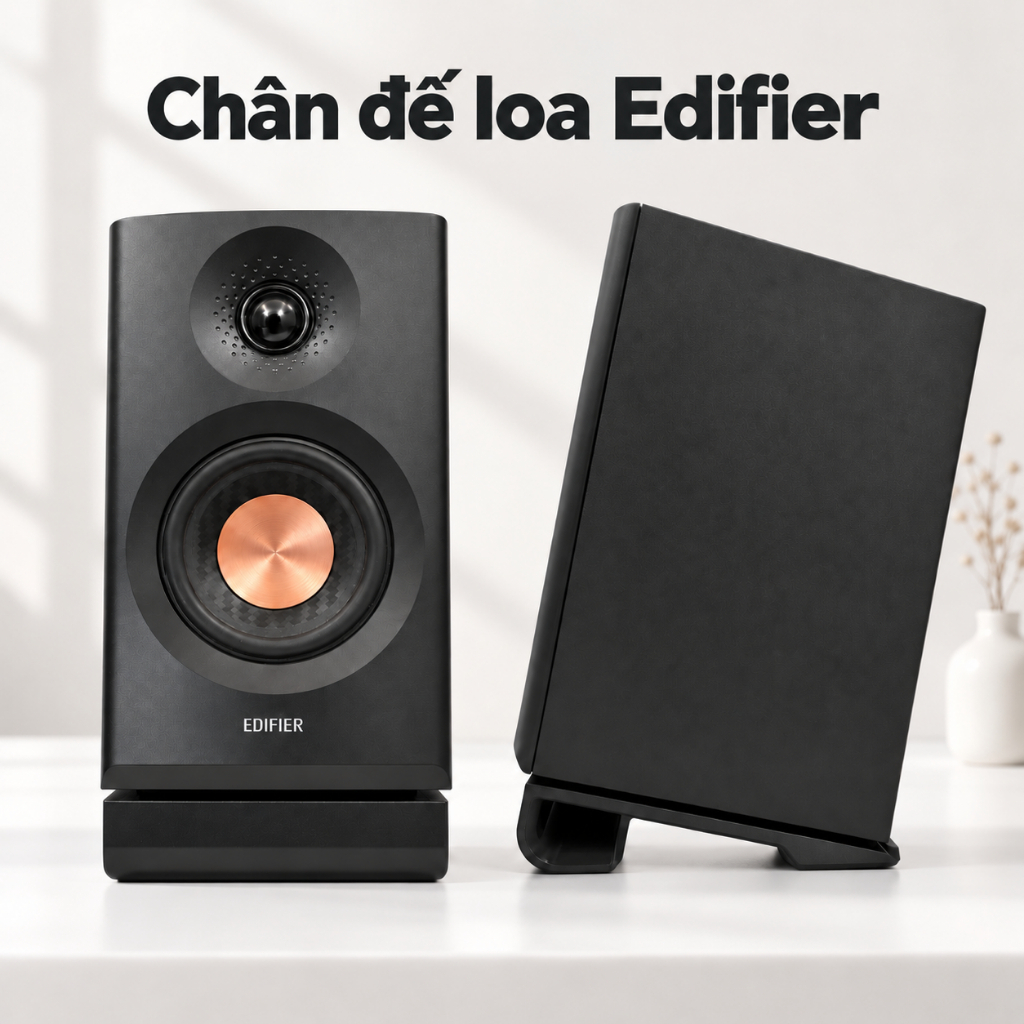 Chân đỡ loa Edifier MR3, MR4, MR5, M60, M90 chống trượt, cải thiện chất lượng âm thanh - In 3D
