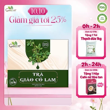 Trà giảo cổ lam túi lọc Goce - Ổn định đường huyết, tốt cho tim mạch