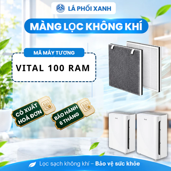 Màng lọc tương thích máy Levoit Vital 100 - Màng lọc không khí chất lượng cho máy lọc không khí