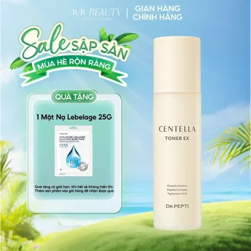 Nước hoa hồng dưỡng da Căng Bóng Dr. Pepti - Centella Toner EX 180ml
