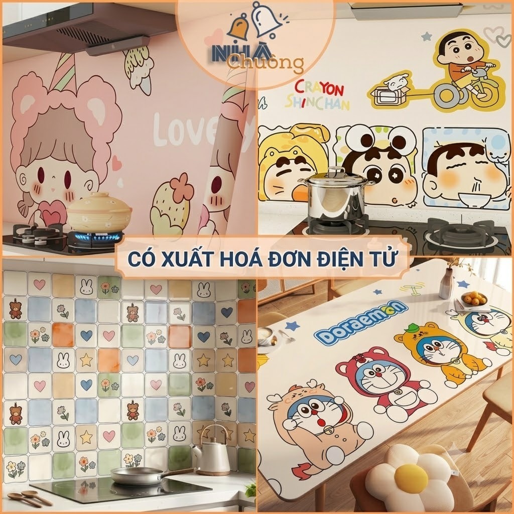 Giấy Dán Bếp, Decal Dán Bàn Học, Bàn Ăn Cao Cấp Tráng Nhôm  Chống Thấm Nước, Chịu Nhiệt Cao