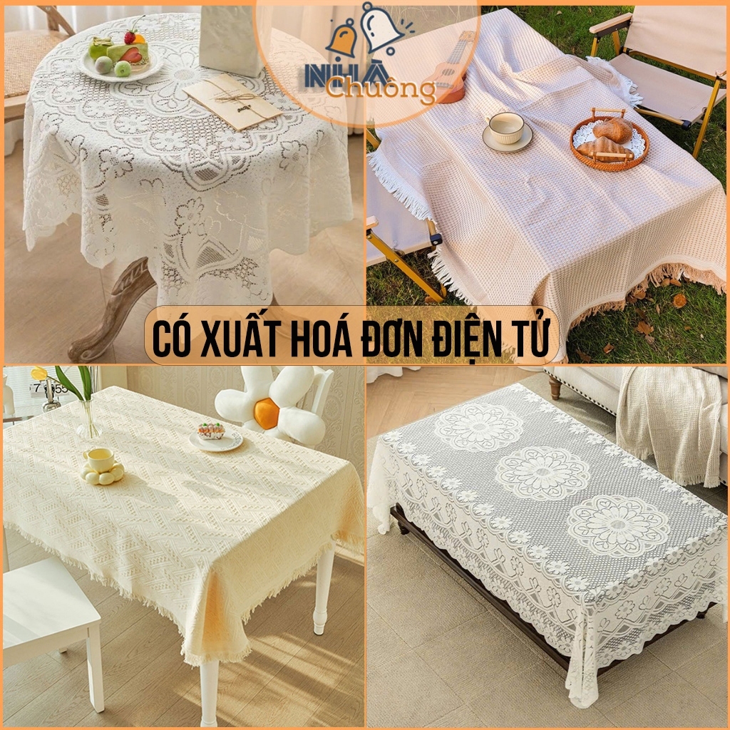 Khăn Trải Bàn Ren Hoa, Khăn Trải Bàn Giáo Viên, Học Sinh Cho Bàn Chữ Nhật, Bàn Tròn, Bàn Vuông
