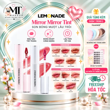 Son tint bóng LEMONADE mirror water tint không dính bền màu lâu trôi