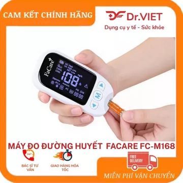 Máy đo đường huyết đa chức năng FaCare FC-M168, đo 5 chỉ số sức khỏe, kết nối Bluetooth, nhỏ gọn