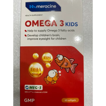 viên uống bổ não, bổ mắt omega 3 kids giúp phát triển não bộ dha, cải thiện thị lực cho trẻ em từ 3 tuổi trở lên omega3