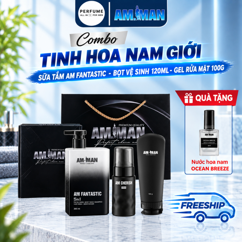 Men's Combo Body Wash AM MAN 5in1 – 365 ml, 100 ml