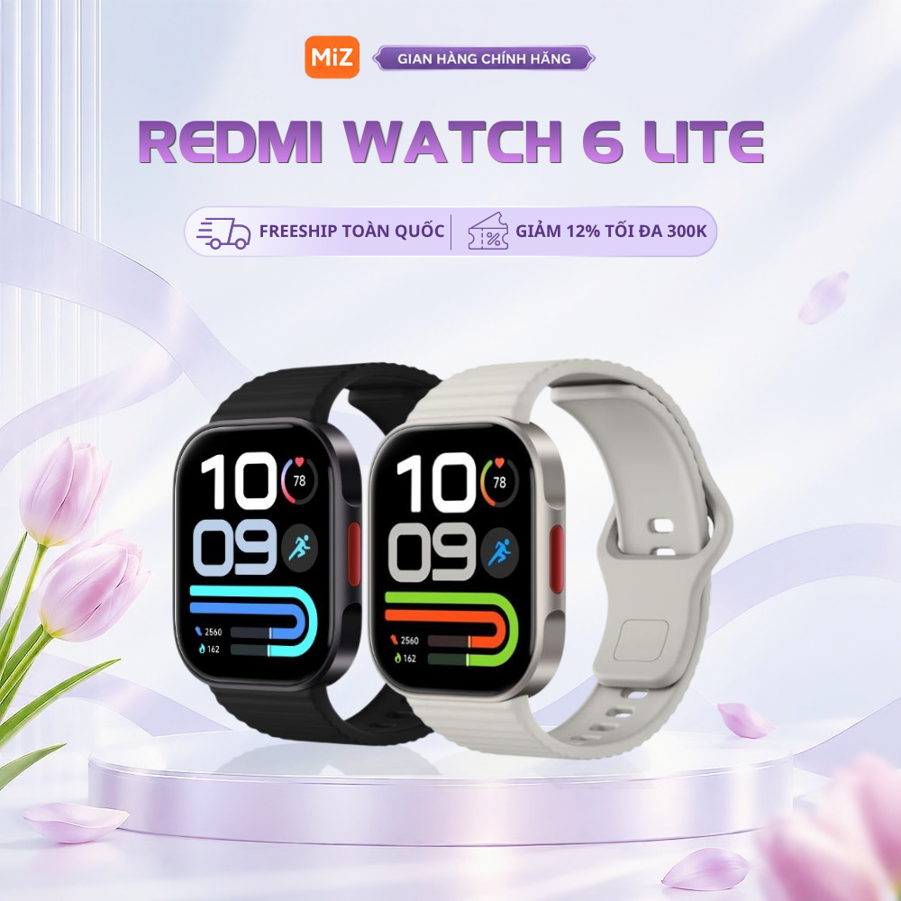 Đồng Hồ Thông Minh Xiaomi Redmi Watch 6 Lite - Bản Tiếng Việt - Hàng Chính Hãng Bảo Hành 12 Tháng