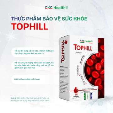 Viên Uống TOPHILL Hỗ Trợ Bổ Sung Sắt Acid Folic Cho Phụ Nữ Mang Thai Nhập Khẩu Ý 30 Viên
