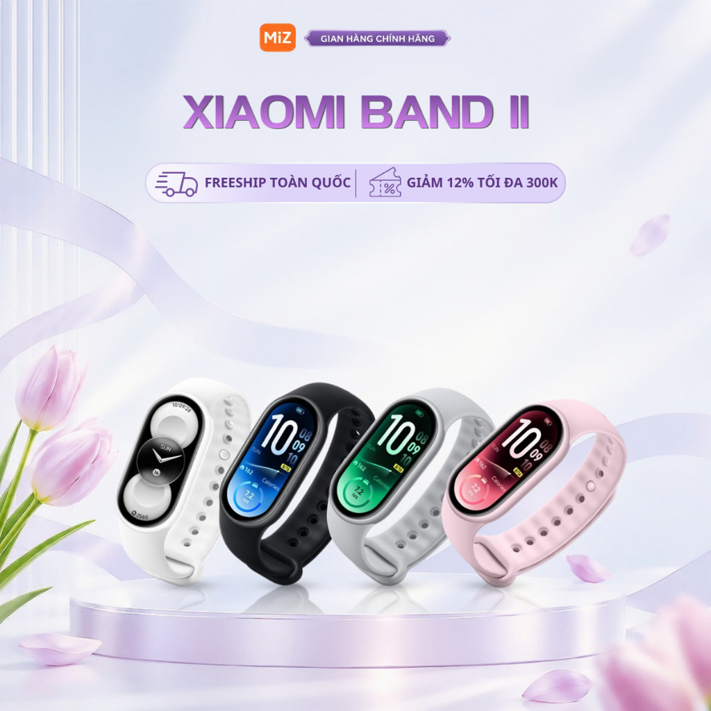 Vòng Đeo Tay Thông Minh Xiaomi Band 11 - Vòng Tay Thể Thao Màn Hình AMOLED, Nhiều Màu Dây Thời Trang