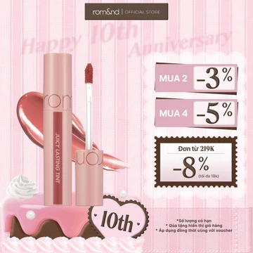 [Rom&nd] Son Tint lì cho môi căng mọng Romand Juicy Lasting Tint 5.5g.(Mới)