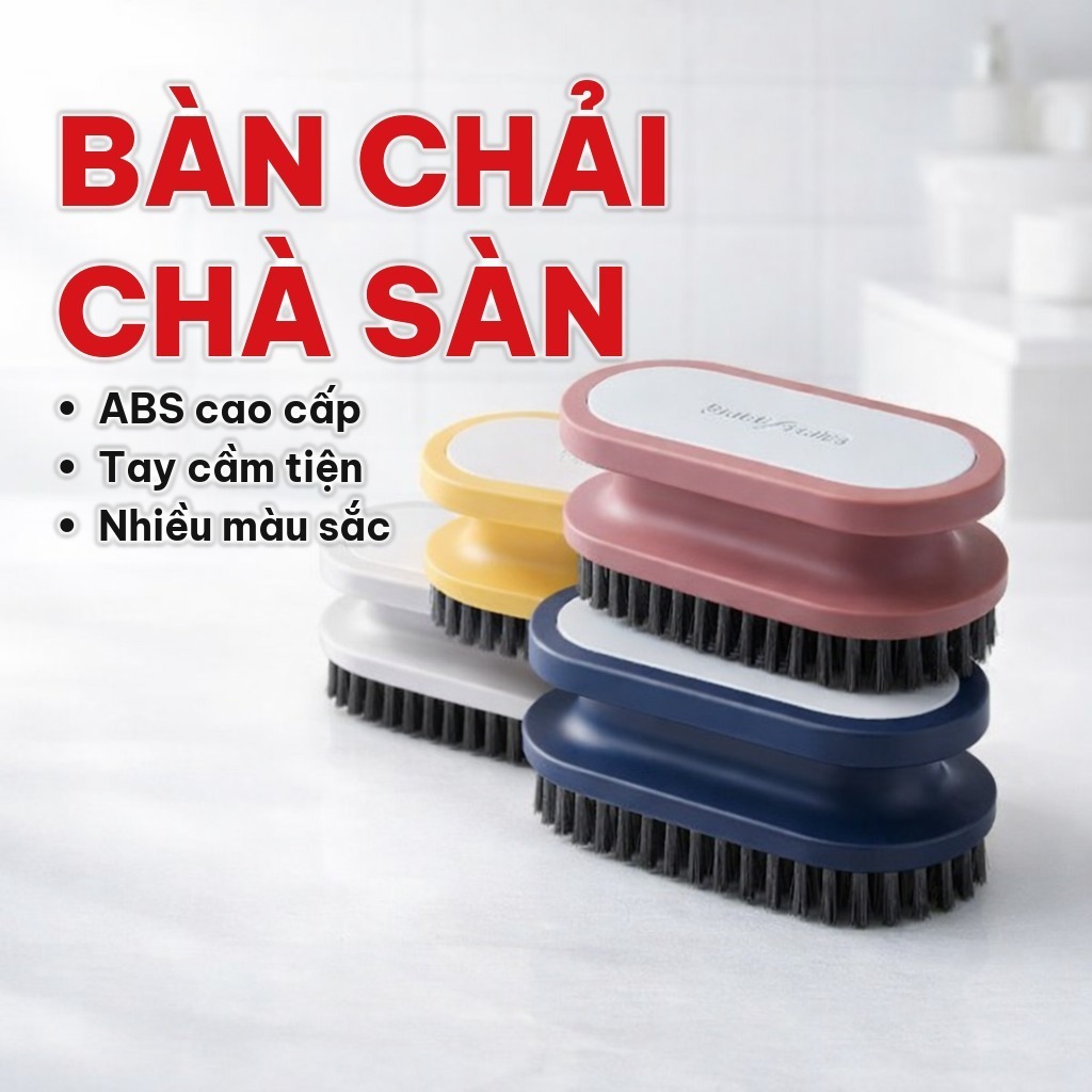 (COMBO 10) Bàn Chải Giặt Đồ Bằng Nhựa ABS, Bàn Chải Chà Sàn Có Tay Cầm, Làm Sạch Quần Áo Và Giày Dép