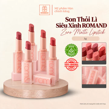 Son Thỏi Lì Siêu Xinh ROMAND Zero Matte Lipstick 3g