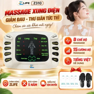 Máy Massage Xung Điện Trị Liệu Vật Lí, Máy Mát Xa Châm Cứu Tiếng Việt Z310 Giảm Nhức Mỏi Toàn Thân