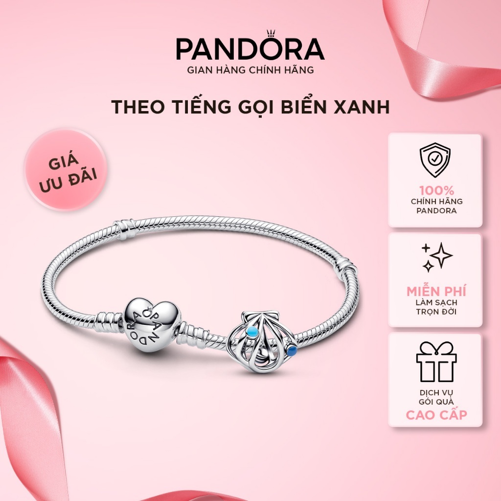 Bộ Vòng Charm Pandora Theo Tiếng Gọi Biển Xanh - Follow the Tide