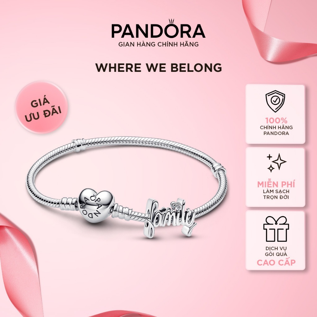 Bộ Vòng Charm Pandora Nhà Là Nơi - Where We Belong