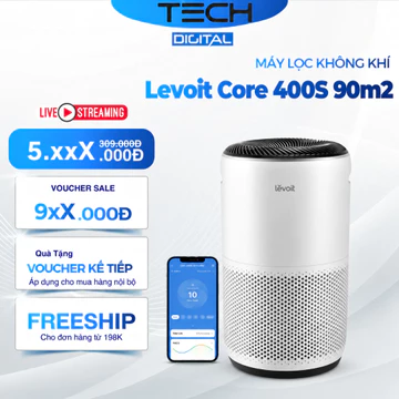 Máy Lọc Không Khí Levoit Core 400S 90m2 | Levoit Core 300S | Levoit Core 100S, Lọc HEPA Kết Nối App