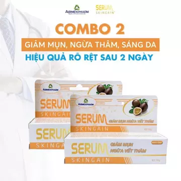 [COMBO 2] Serum Giảm Mụn Skingain - Dược Mỹ Phẩm Kem Chấm Mụn Chứa BHA, Giảm Thâm Mụn 10g