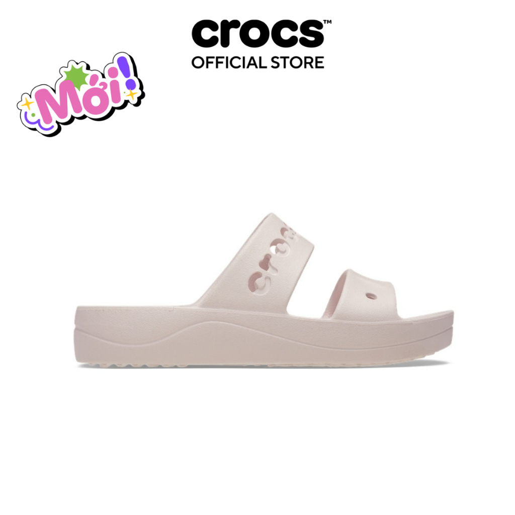 Xăng Đan Nữ Crocs Baya Platform - Barely Pink - 208188-6PI