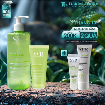 Sữa rửa mặt SVR cho da dầu mụn không có xà phòng SVR Sebiaclear Gel Moussant 200ml/400ml