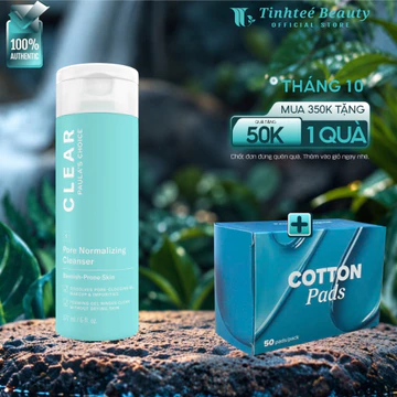 Sữa rửa mặt dành cho da mụn và se khít lỗ chân lông Paula s Choice Clear Pore Normalizing Cleanser 30/177ml