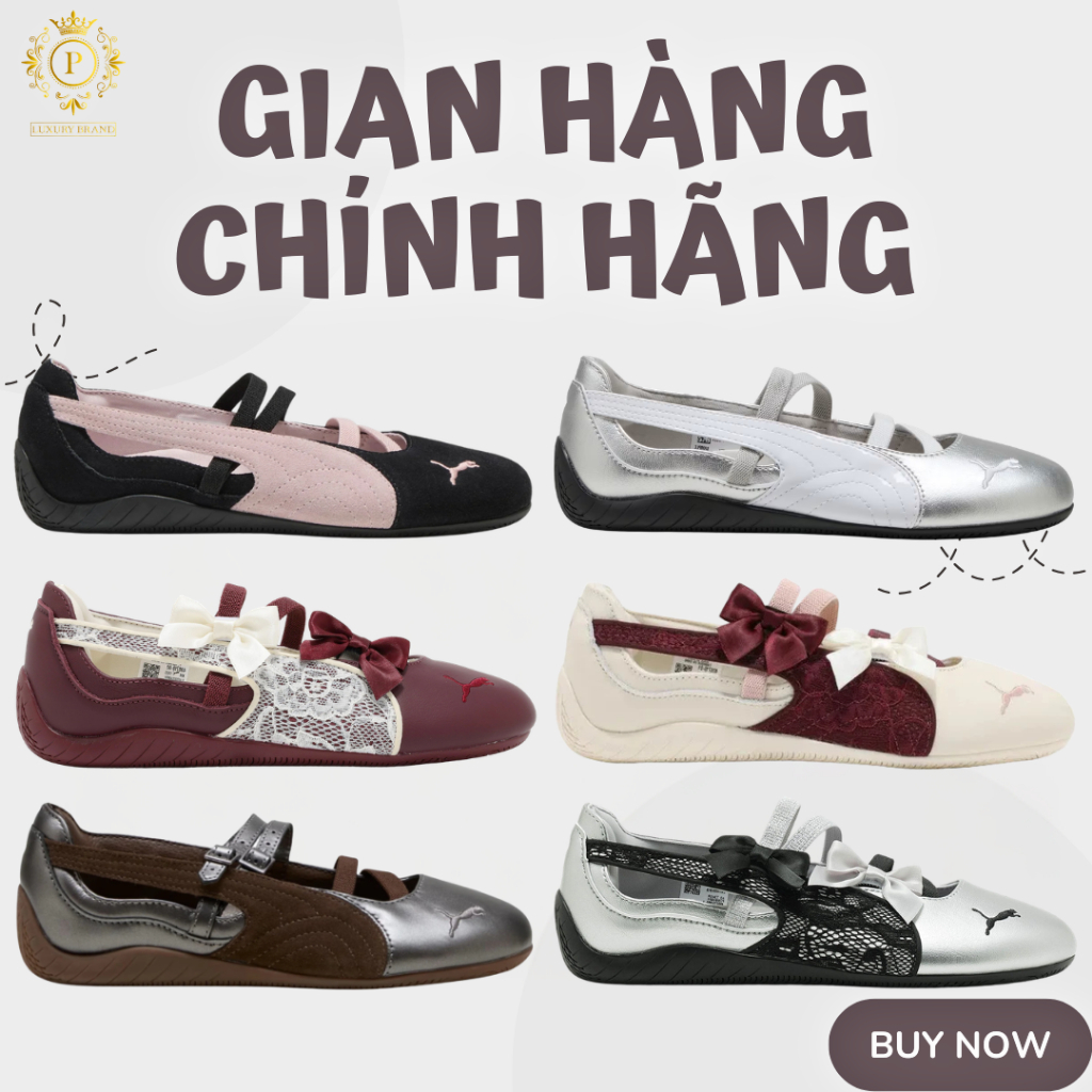 [𝙎𝘼𝙇𝙀 Chính Hãng] Giày Sneaker Puma Speedcat Ballet Basic Nữ Full Box. Bao Check