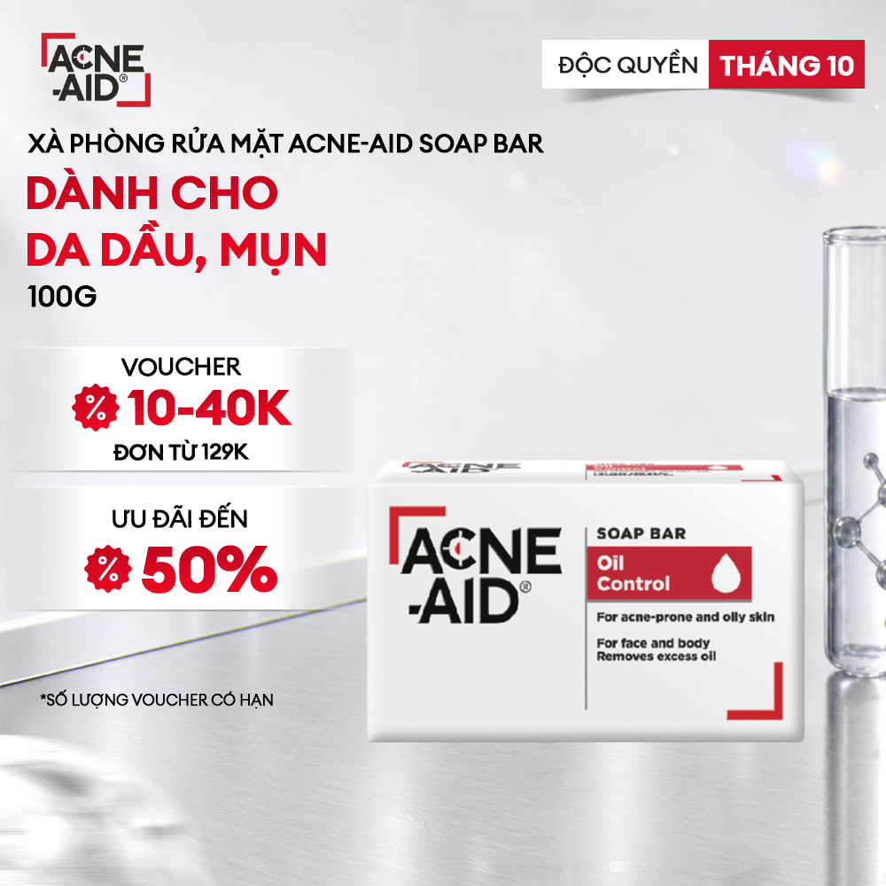 Xà phòng rửa mặt Acne-Aid Soap Bar - Dành cho da nhờn và mụn (100g)