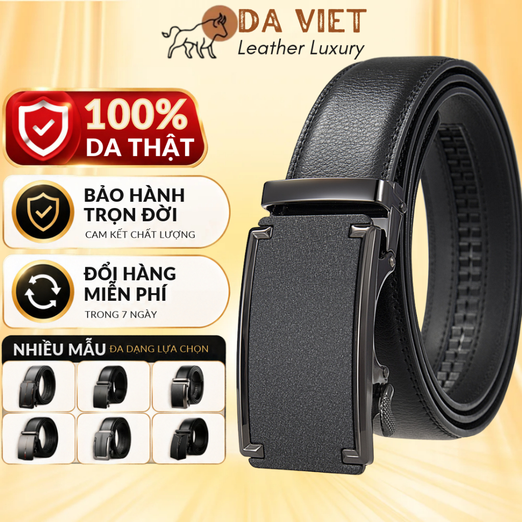 Dây nịt nam thời trang dễ phối đồ, khoá kim loại không gỉ phù hợp đi học đi làm, Tặng Kèm hộp sang trọng