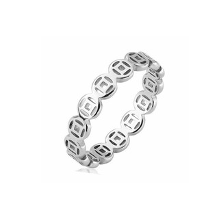 Titanium Steel Feng Shui Ring by LUU TATTOO