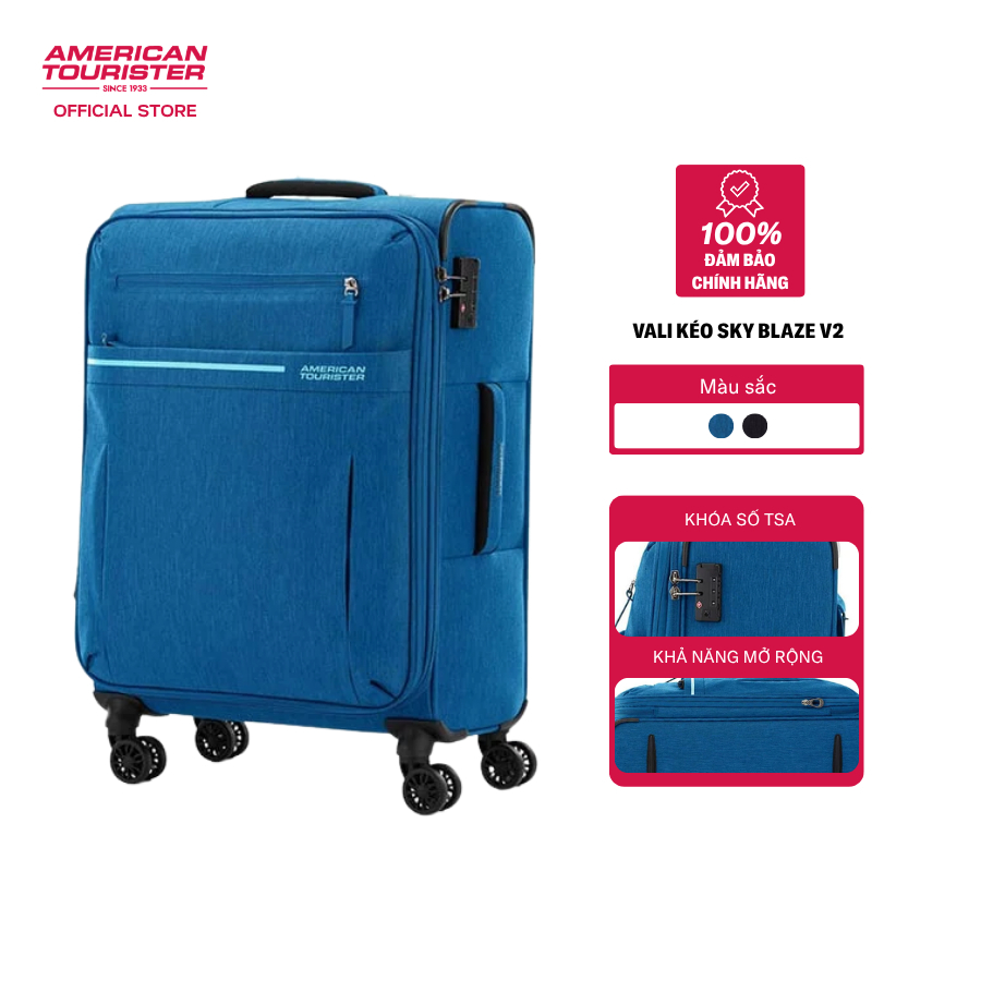 Vali kéo American Tourister Sky Blaze Spinner EXP TSA
