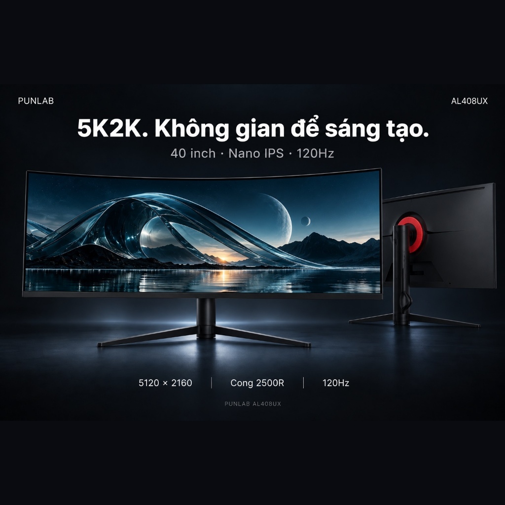 [FULL VAT CHÍNH HÃNG] Tuoshuo AL408UX – Màn Hình Cong 40” 5K2K UltraWide | Nano IPS | 120Hz | BigBuy360 - bigbuy360.vn