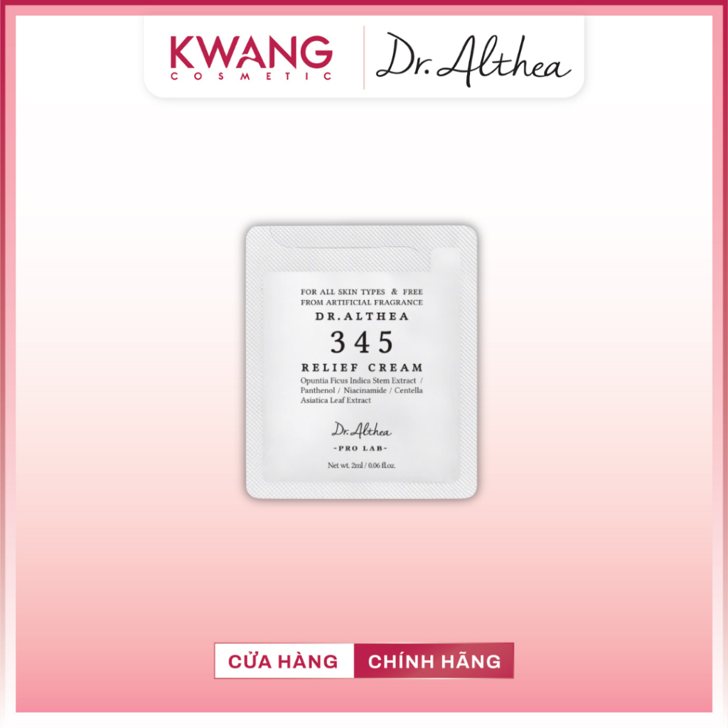 [ SAMPLE 2ML] Kem Dưỡng Da Dr Althea 345 Relief Cream Mini 2ml | Shopee ...