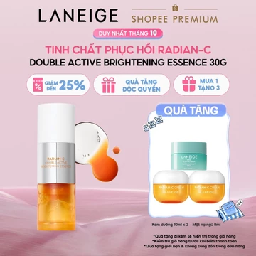 Tinh Chất Phục Hồi và Dưỡng Sáng Da Chuyên Sâu Laneige Radian-C Double Active Brightening Essence 30G