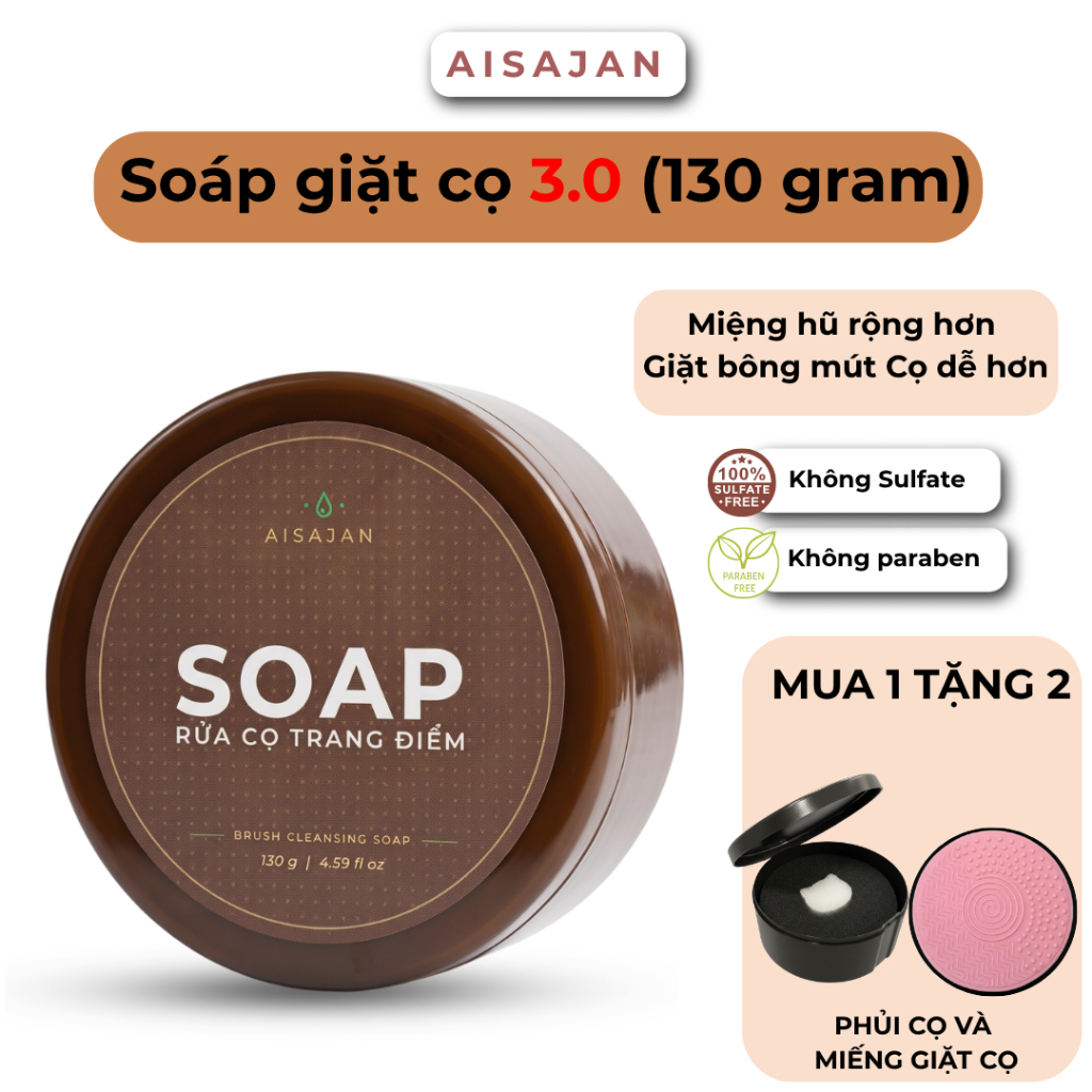 Soap giặt cọ AISAJAN Việt Nam ( 130gram )