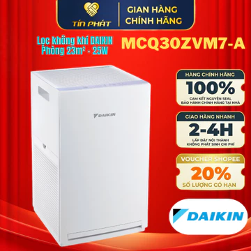 [ Miễn phí giao lắp HN ] Máy lọc không khí Daikin MCQ30ZVM7-A 25W lọc được bụi mịn PM2.5, PM0.3 cho phòng dưới 30m2