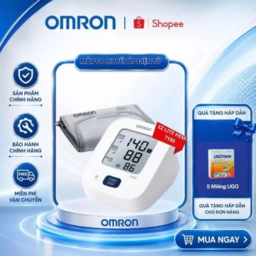 Máy Đo Huyết Áp Omron HEM-7180 Công Nghệ Đo IntelliSense Tự Động, Bảo Hành 5 Năm Chính Hãng