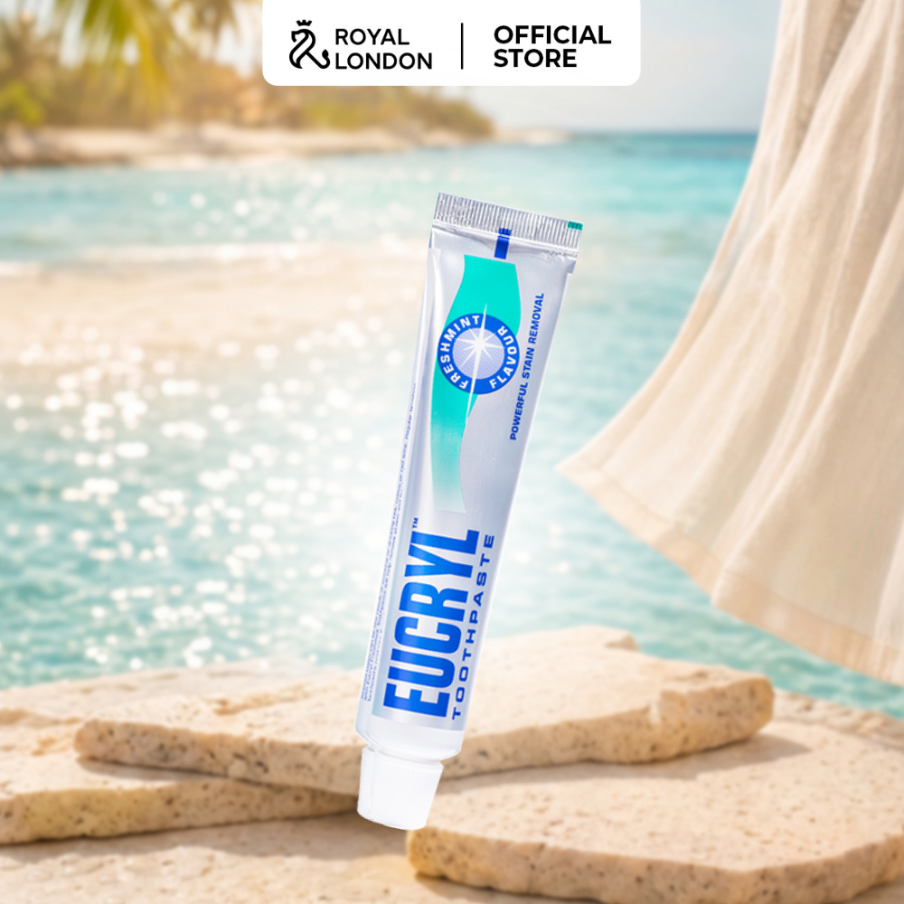 Kem Đánh Răng Bạc Hà Tẩy Trắng Eucryl Toothpaste 62g (1B)