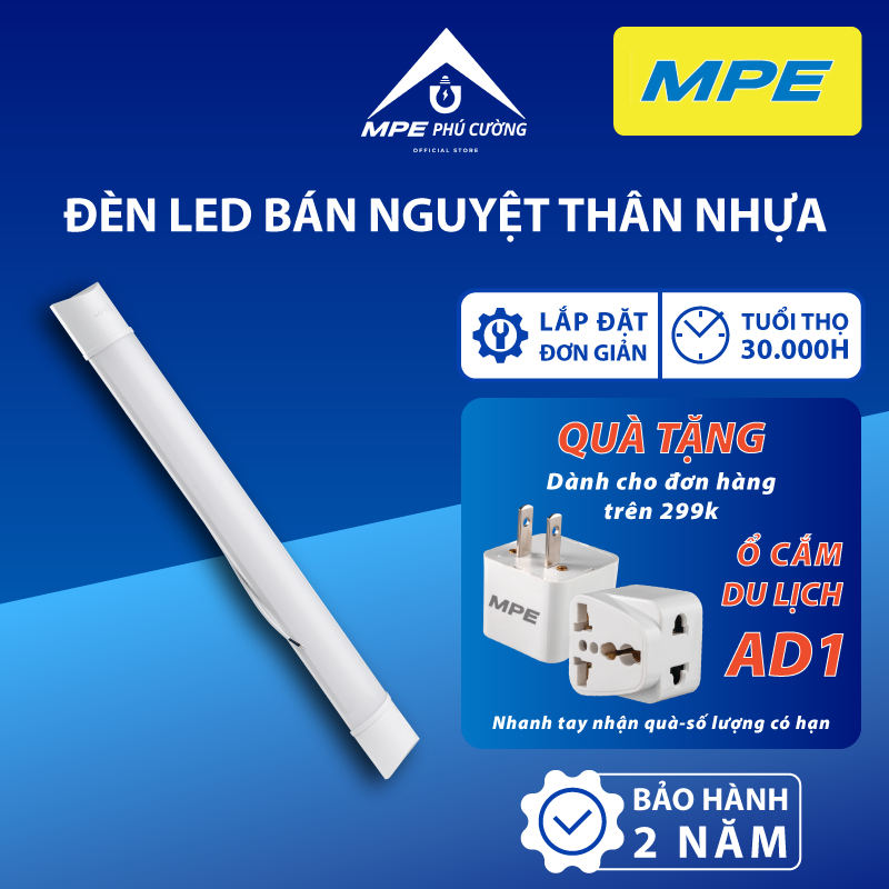 (CHÍNH HÃNG) MPE - Đèn LED Bán Nguyệt thân nhựa 18W - 36W - 48W 2 màu trắng - vàng tiêu chuẩn Châu Âu MPE Phú Cường | BigBuy360 - bigbuy360.vn
