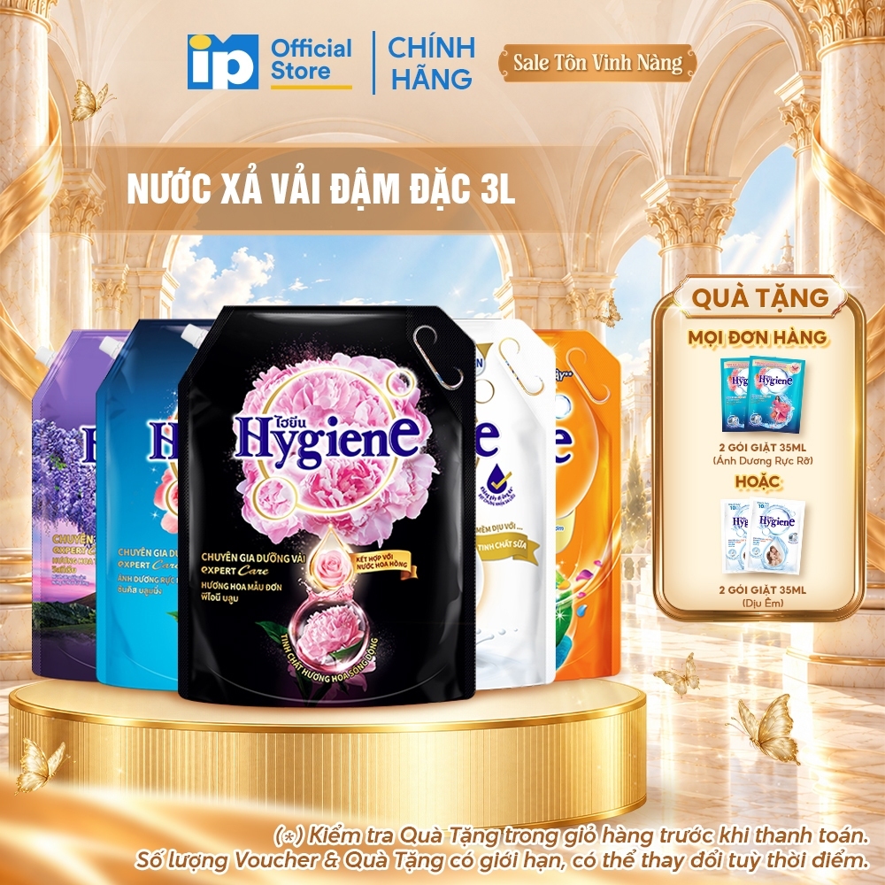 Nước Xả Vải Đậm Đặc Hygiene 3L