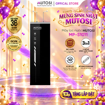 Máy Lọc Nước 3 Chế Độ Nước Nóng - Lạnh - RO Khoáng Hydrogen. Uống Trực Tiếp 10 Lõi MUTOSI MP-S1011