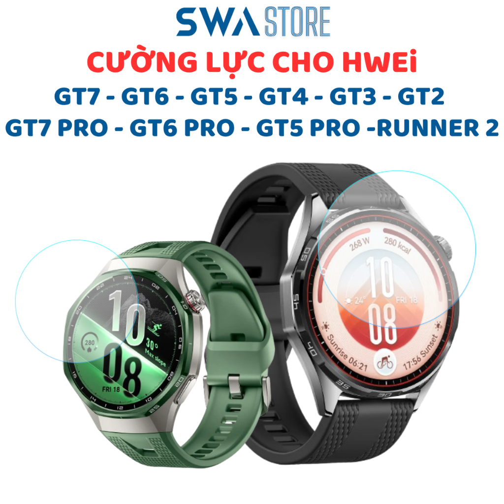 Dán màn hình cường lực dùng cho Huawei Watch GT7 GT6 GT5 GT4 46mm 41mm GT GT2 GT3 Cyber Runner Pro SWA