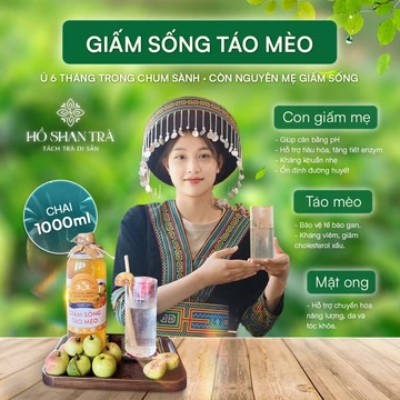 Giấm Sống Táo Mèo, Giấm Táo Hữu Cơ Nguyên Liệu Thiên Nhiên Tốt Cho Sức Khỏe