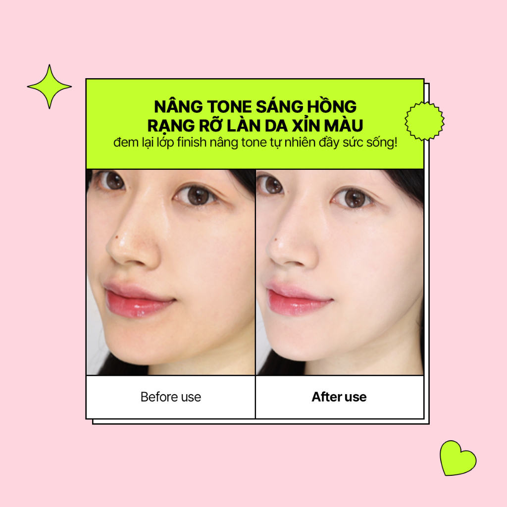 [Võ Hà Linh x Edit.B] Serum Chống Nắng Hồng Nâng Tone Sáng Hồng Edit.B Sunday Tone-Up Pink Sun Serum SPF50+/PA++++55ml | BigBuy360 - bigbuy360.vn
